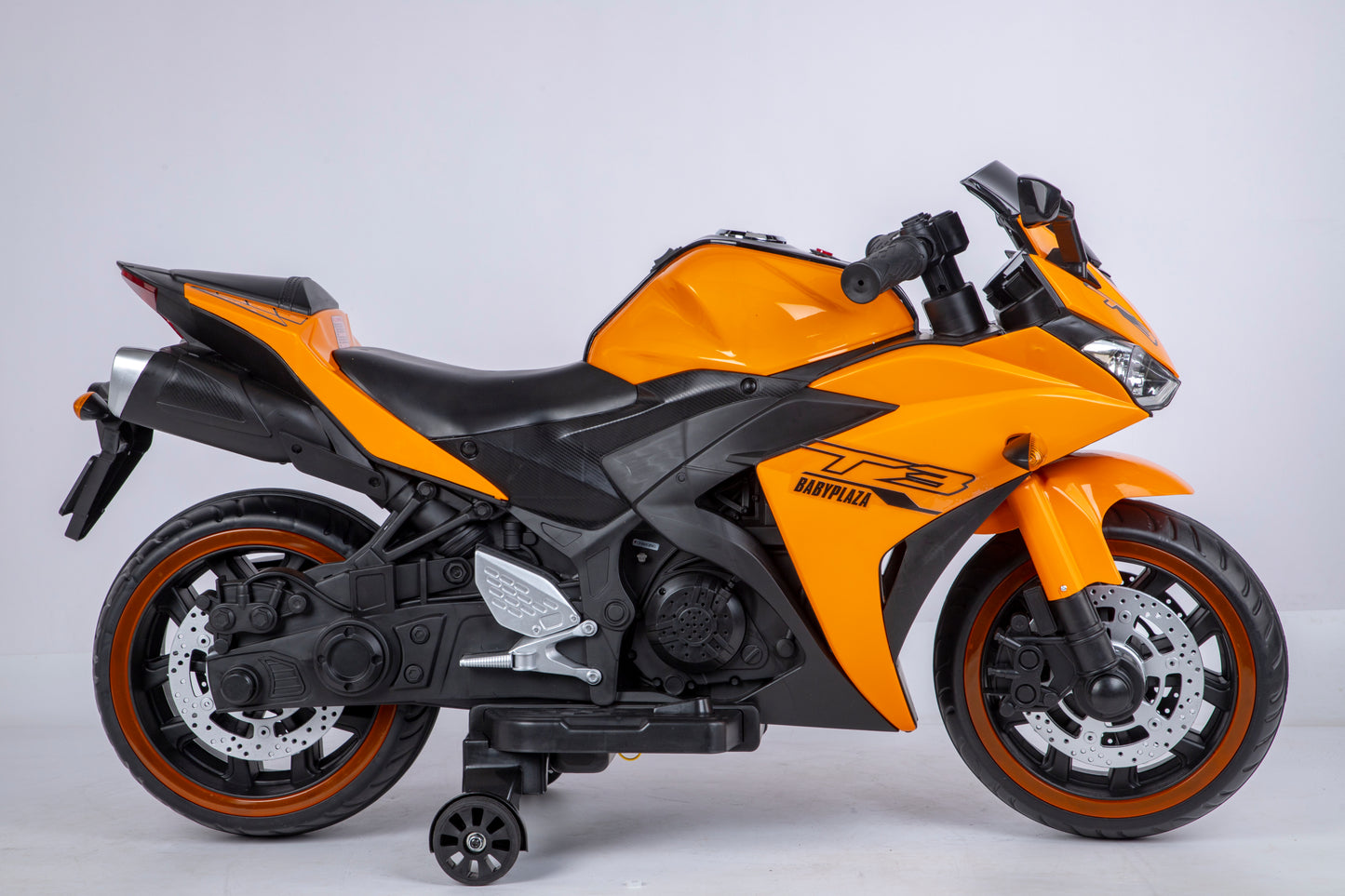 Electric motorcycle/ 12 V Kids toys motorcycle/Kids electric car/electric ride on toys for 3 4 5 6 years Boys Girls with Training Wheels/manual throttle/ drive by hand/Lighting wheels