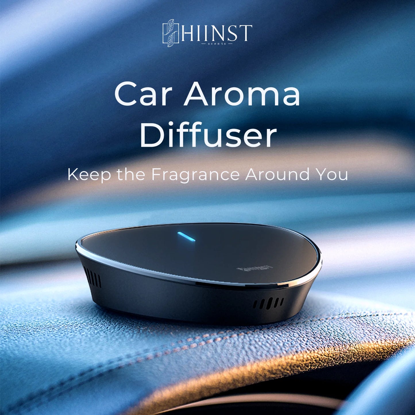 HIINST Luxury USB Rechargeable Battery Aromatherapy Car Air Freshener Machine Aroma Diffuser Smart Sensor Autorun With Car