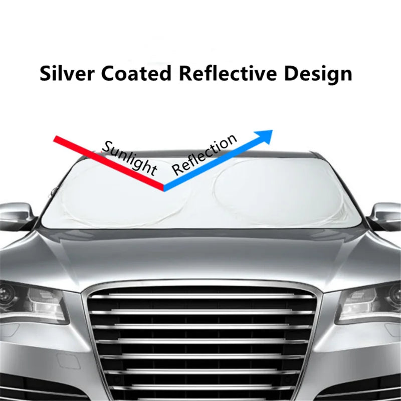 6 Pieces/Set Car Sunshade Windshield Covers Auto Window UV Protection Shield Reflective Sun Block Front Rear Back Side Foldable