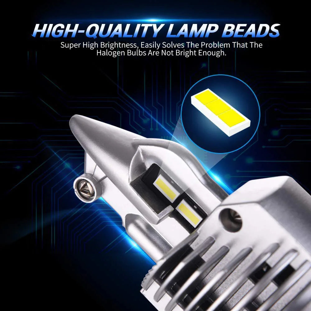 H4 9003 HB2 LED Headlight Bulbs 12V 24V 80W 16000LM Diode Lamps LED H4 4300K For Cars High Beam Dipped Beam 6000K 8000K