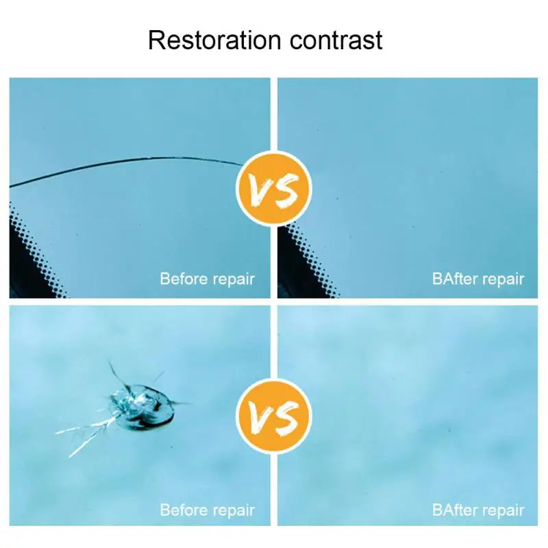 Car Windshield Repair Tool DIY Window Repair Curing Glue Windshield Glass Scratch Crack Recovery Car Accessories Restore Kit