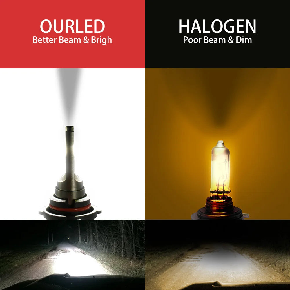 4x LED Headlight Bulb 9005 H11 Auto Vehicles High Low MINI Front Car Lamp For Ford F150 F-150 2015 2016 2017 2018 2019 2020 2021
