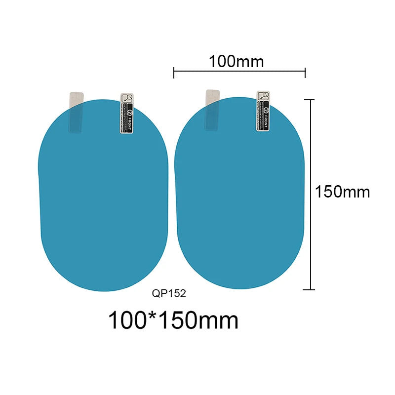 2 Pcs Car Sticker Rainproof Film For Car Rearview Mirror Car Rearview Mirror Rain Film Clear Sight In Rainy Days Car Film Car Rain Film