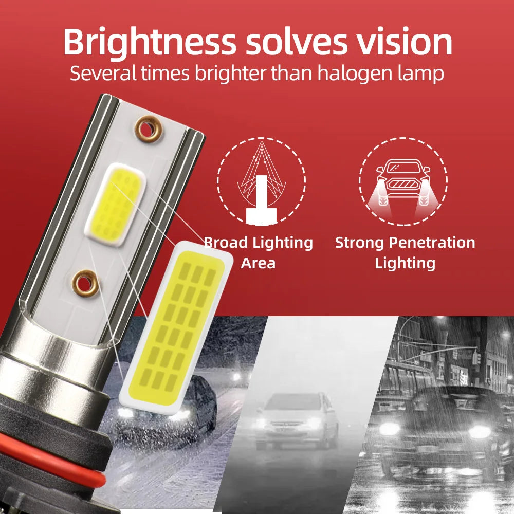 4x LED Headlight Bulb 9005 H11 Auto Vehicles High Low MINI Front Car Lamp For Ford F150 F-150 2015 2016 2017 2018 2019 2020 2021