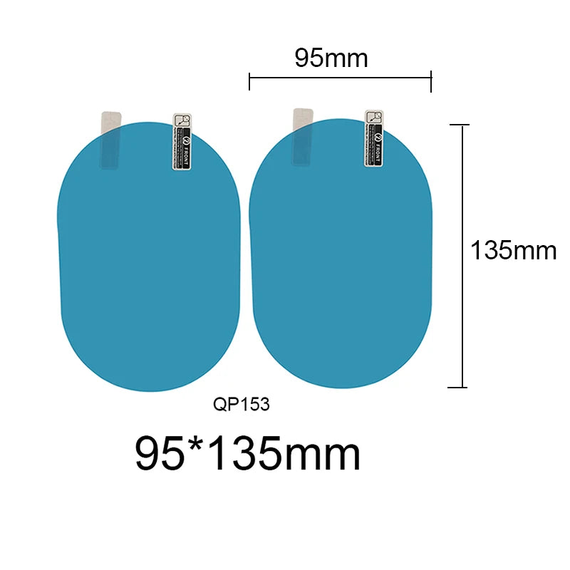 2 Pcs Car Sticker Rainproof Film For Car Rearview Mirror Car Rearview Mirror Rain Film Clear Sight In Rainy Days Car Film Car Rain Film