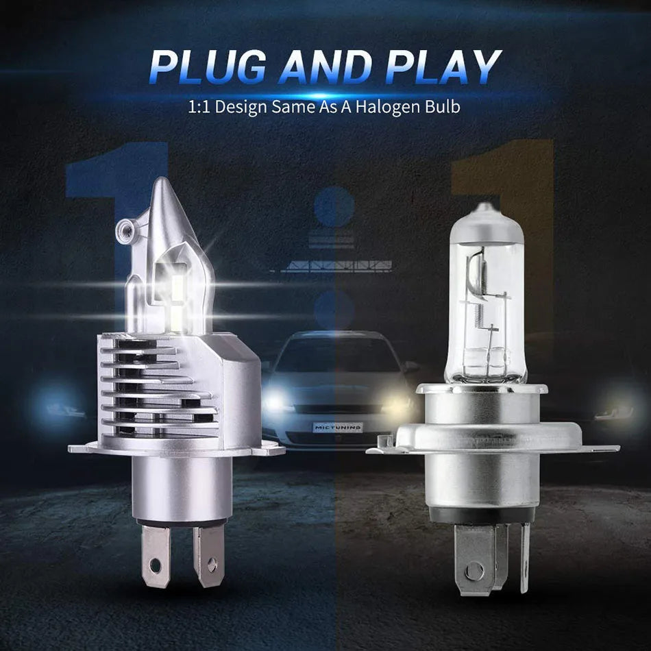 H4 9003 HB2 LED Headlight Bulbs 12V 24V 80W 16000LM Diode Lamps LED H4 4300K For Cars High Beam Dipped Beam 6000K 8000K