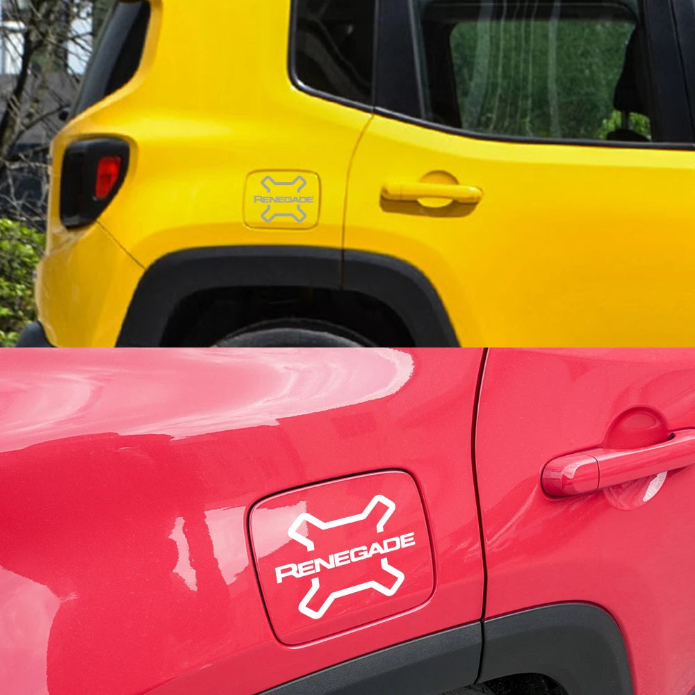 Car Fuel Tank Cap Sticker For JEEP Renegade SPORT LATITUDE UPLAND TRAIlLHAWK JEEPSTER ISLANDER Auto Accessories Vinyl Film Decal