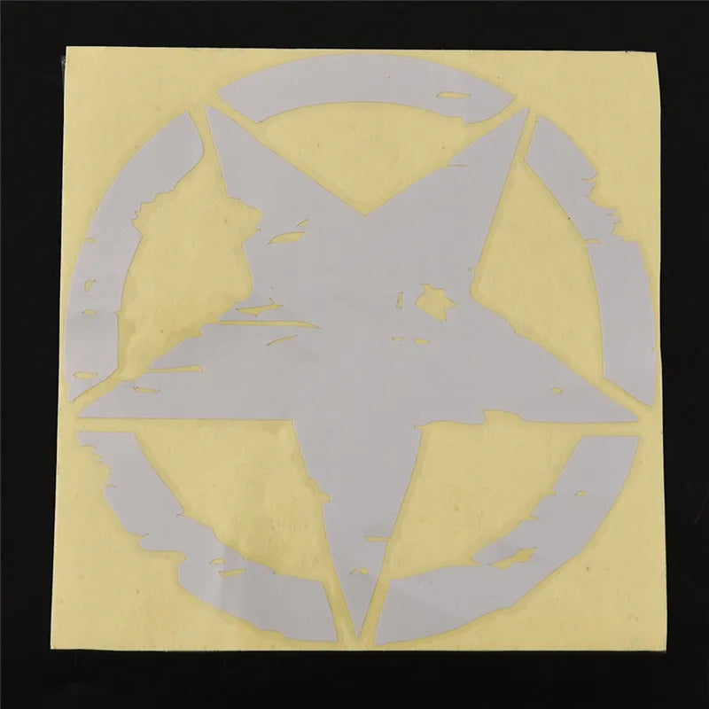 1pc 2 Colors 15cm*15cm ARMY Star Graphic Decals Motorcycle Car Stickers Vinyl Car-styling