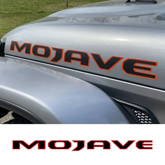 For Jeep Gladiator Mojave Pickup Engine Hood Decal Truck Stickers Graphic Vinyl Letters Decor Cover Auto Tuning Accessories 2Pcs
