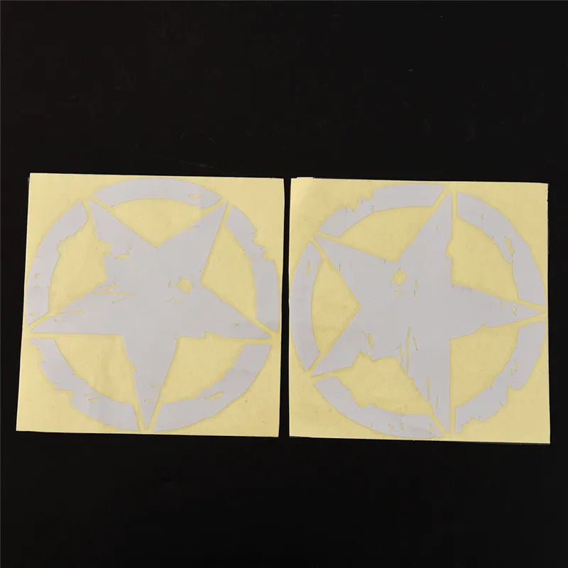 1pc 2 Colors 15cm*15cm ARMY Star Graphic Decals Motorcycle Car Stickers Vinyl Car-styling