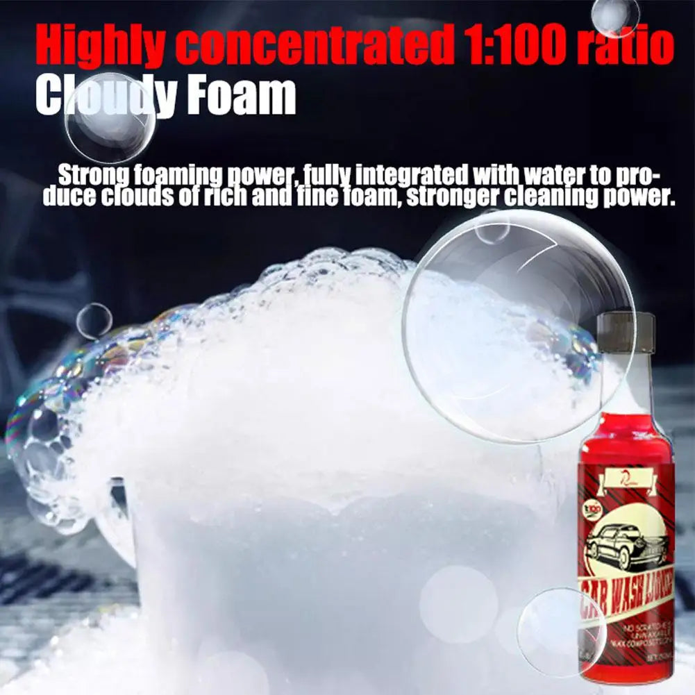 Car Wash Liquid High Concentration Super Foam Deep Cleaning Water Auto Detailing Care Protection Auto Car Wash Solution 150ml