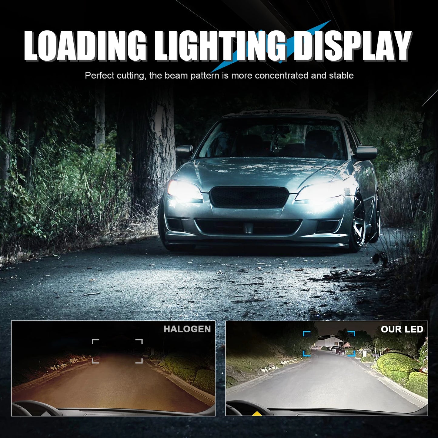 2x 9007 HB5 LED Car Headlight Bulb High Low Beam 30000LM 120W Canbus Fog Lamp Wireless with Fan Super Bright High power LED Bulb