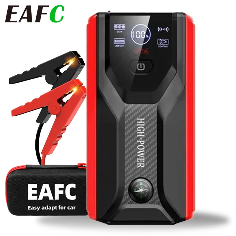 EAFC Car Jump Starter Power Supply 2000A Car Starter 28000mAh Power Bank 12V Booster Charger Starter with LED Lighting Starting