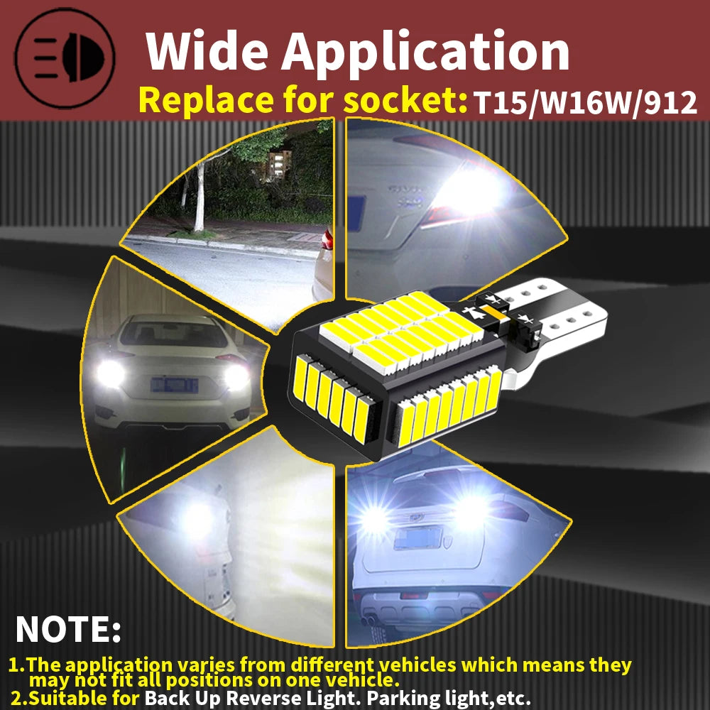 2pcs LED Reverse Light Blub Lamp W16W T15 921 Canbus For BMW F12 F13 F06 E65 E66 E67 F01 F02 F03 F04 X3 E83 X3 F25 X5 E70 Z4 E89