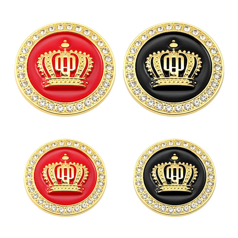 Crown Diamond Car Crown Gold Royal Sticker Wings Emblem Badge for BMW Audi Honda Toyota Chevrolet Ford Opel Imperial Crown KIA