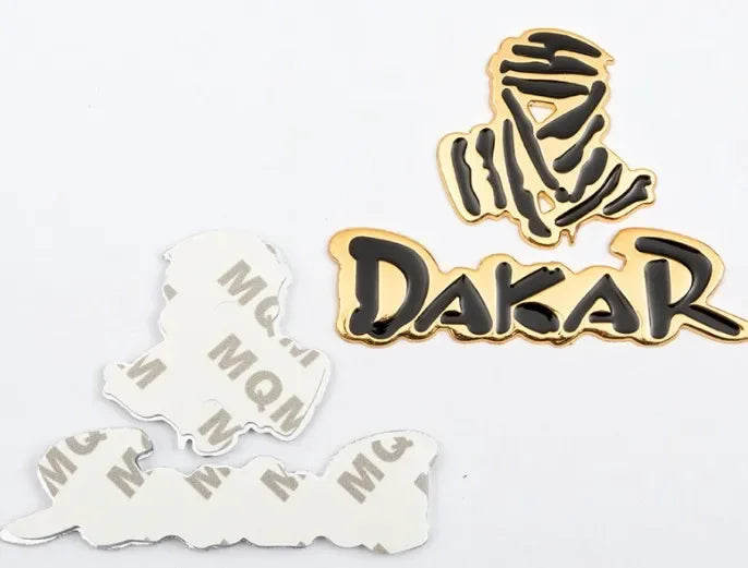 1X 3D Metal car sticker styling Dakar Rally Off-road SUV Emblem Badge Motorcycle Decals for Jeep Wrangler Grand Cherokee PHEV