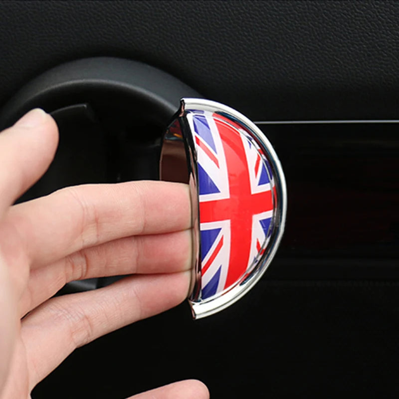 2PCS Car Door Wrist Handles Anti Scratches 3D Stereo Protective Sticker For BMW MINI ONE Cooper S CLUBMAN R55 R56 R60 R61 Decals