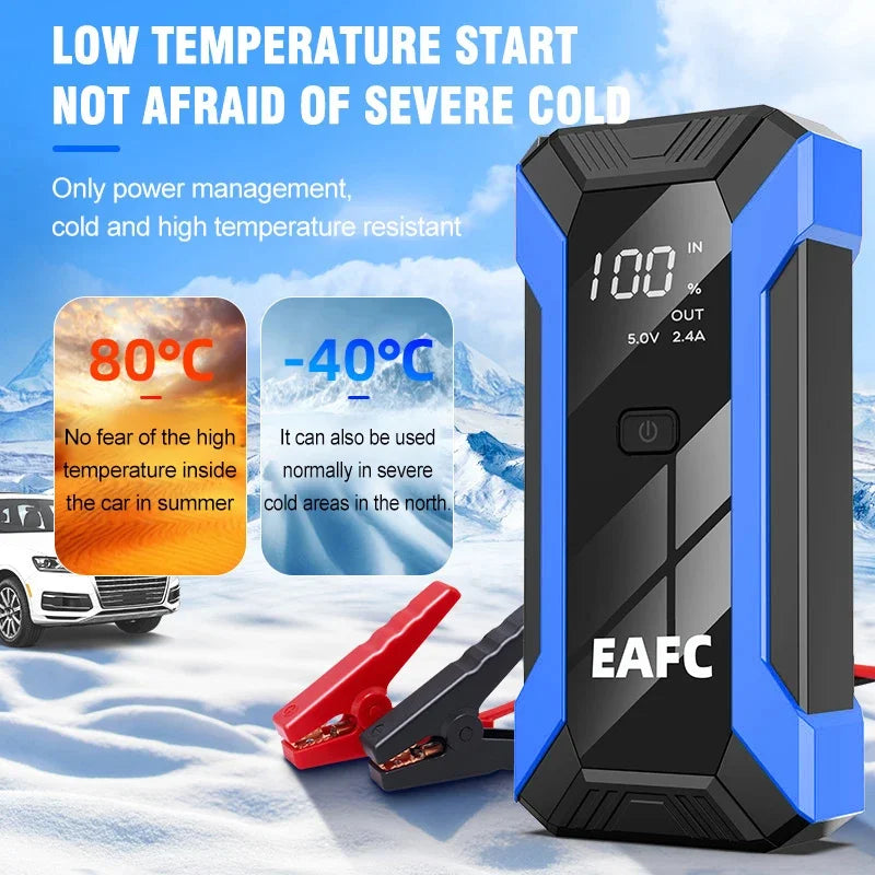 2000A Portable MultiFunction Emergency Booster Car Emergency Mobile Power Battery Charger 12V Car Jump Starter Gasoline Diesel