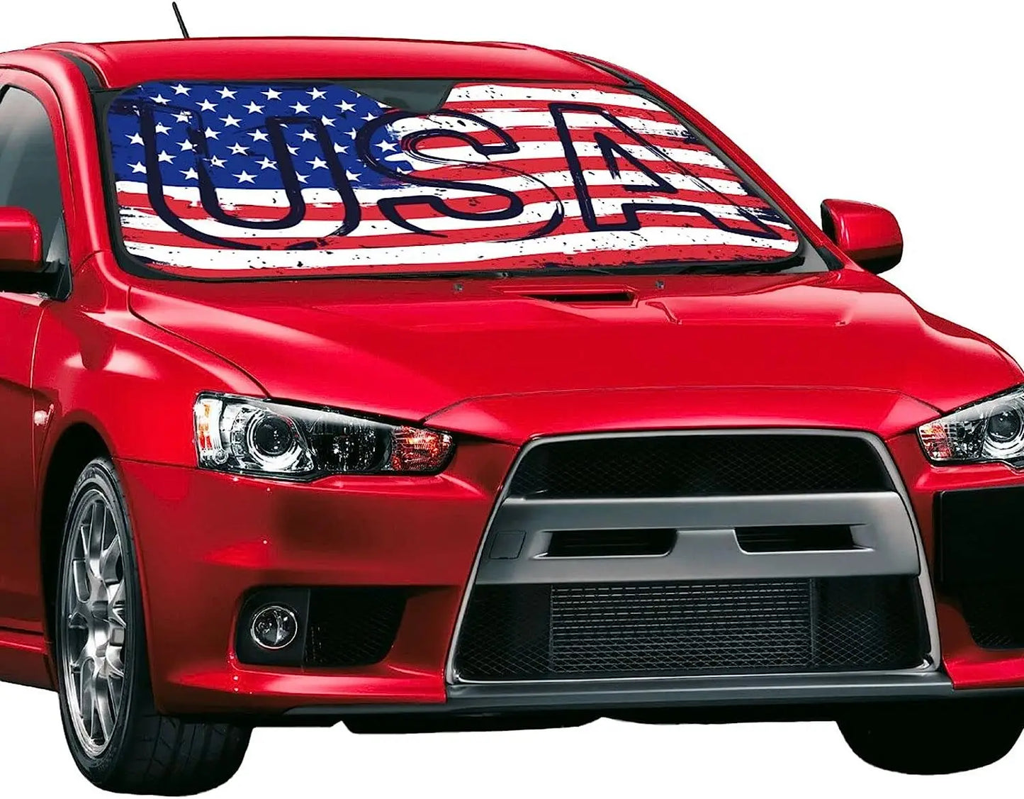 American Flag USA Car Windshield Sunshade Car Front Window Sunshade Sun Visor Protector Keeps Out Uv Rays Car Truck SUV