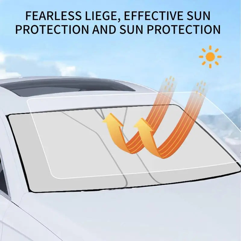 Sun Shade For Car Sun Visor Car Sun Shade Automotive Window Sunshades Foldable Front Windshield Car Shade Car Window Shades For