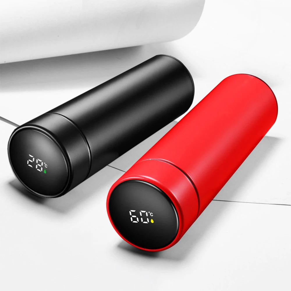Stainless Steel Car Thermos Mug Smart Insulation Cup Water Bottle Accessories For Jeep JAC KIA Isuzu Lexus Lada Kia Land Rover
