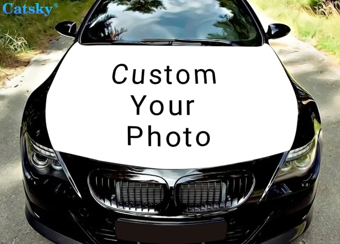 Custom Design Car Hood Vinyl Stickers Wrap Vinyl Film Engine Cover Decals Sticker Car Auto Accessories