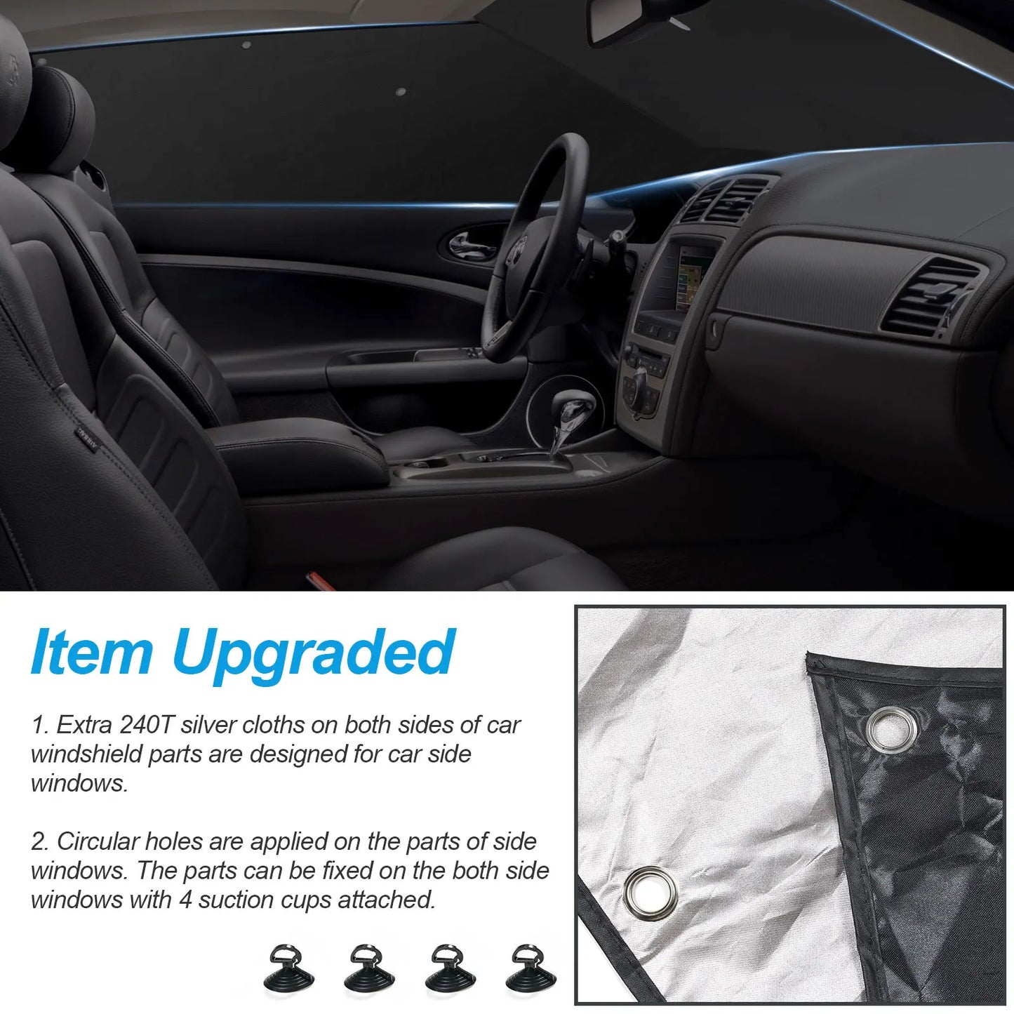 Car Windshield Sun Shade Front Side Window Cover Foldable WIndscreen Sunshade Anti UV Ray Heat Sun Block Blind Auto Accessories