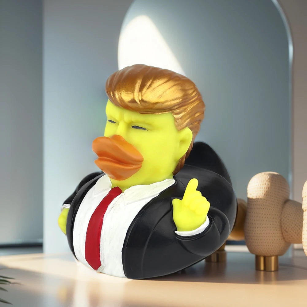 Novelty Trump Rubber Duck Rubber Duckies Trump Merchandise Bathtub Toys for Kids Gift Birthdays Baby Showers Bath Time