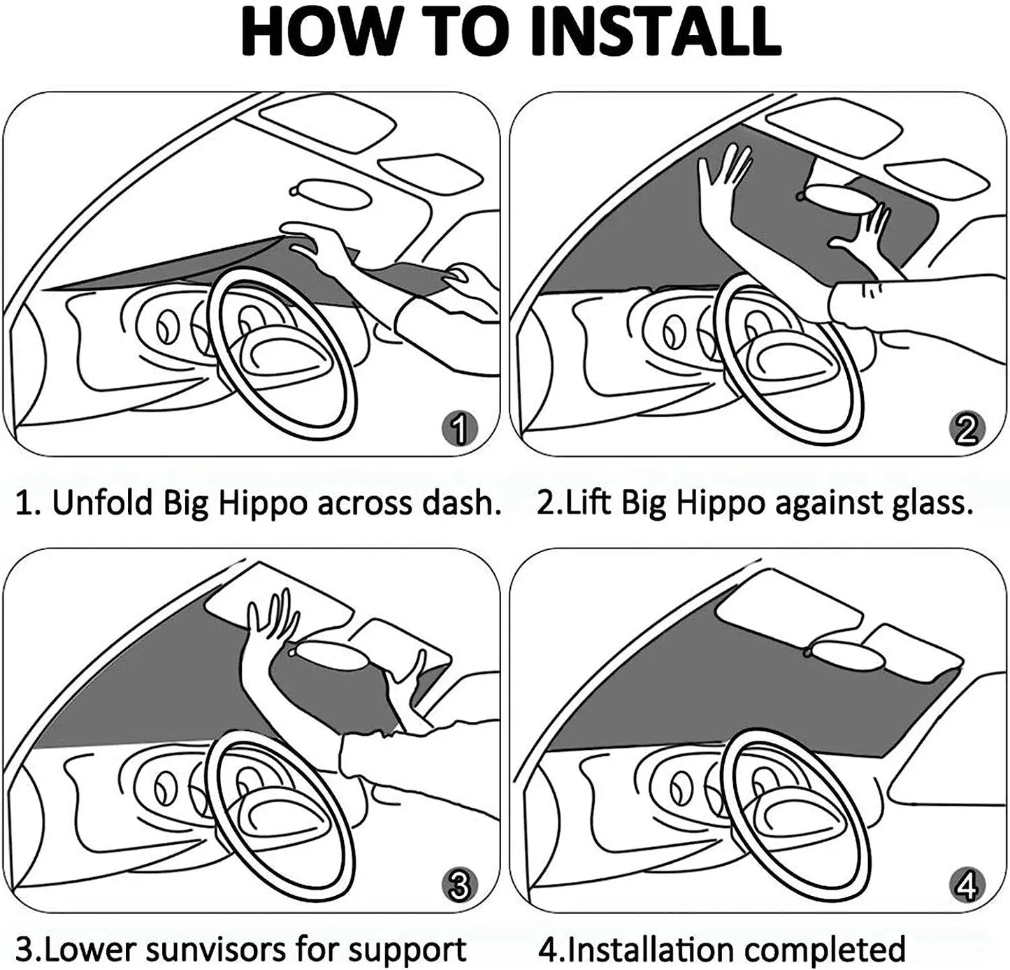 Puppies Dog Car Windshield Sun Shade Block Uv Sunshade for Front Window Foldable Sun Visor Protector Keep Vehicle Cool