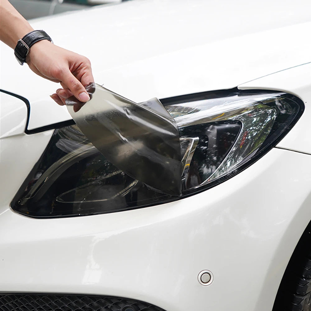 30*200cm Matt Smoke Light Cover Film Car DIY Tinting Headlight Fog Taillight Modified Stickers Rear Lamp Exterior Accessories