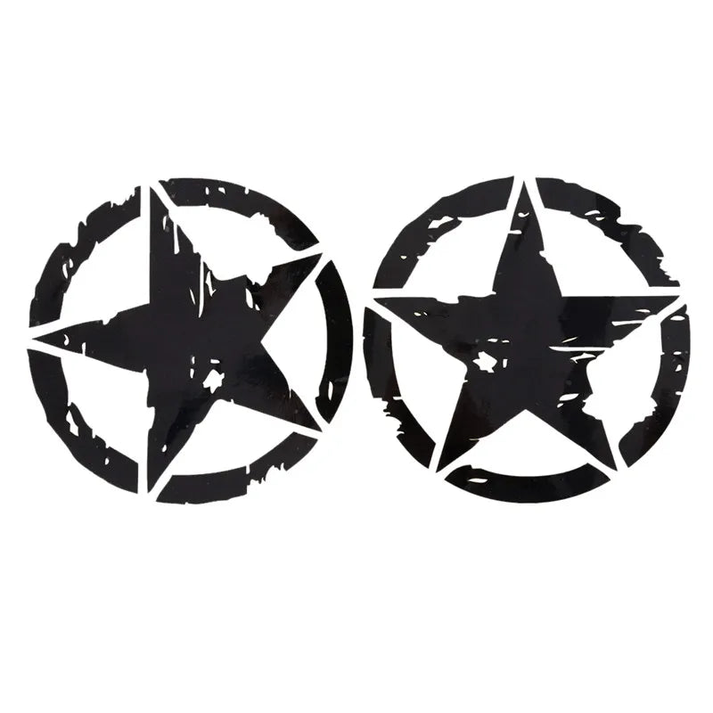 1pc 2 Colors 15cm*15cm ARMY Star Graphic Decals Motorcycle Car Stickers Vinyl Car-styling