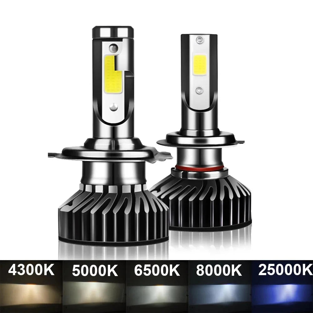80W 14000LM Car Headlight H4 H7 H1 LED H8 H9 H11 4300K 5000K 6500K 8000K 25000K Auto fog Light 80W 14000LM 12V LED Bulb