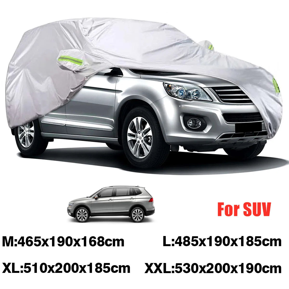 For Universal SUV Full Car Covers Indoor Outdoor Windproof Anti Dust Sun Rain Snow Protection UV Car Case Cover M/L/XL/XXL