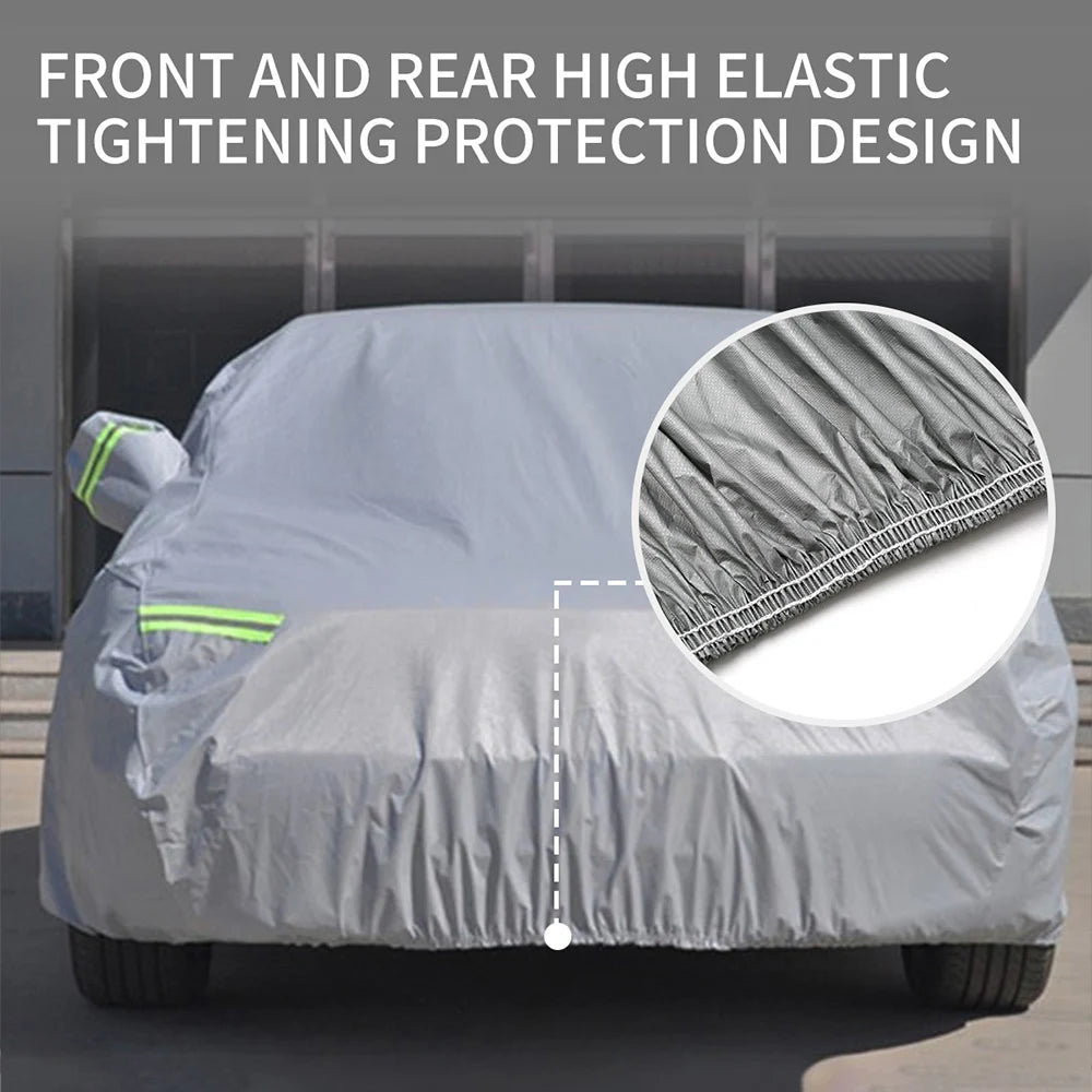 Universal Full Car Cover Outdoor Sun Protection Heat Insulation Sun UV-proof Dustproof Anti-UV Scratch-Resistant Sedan Covers
