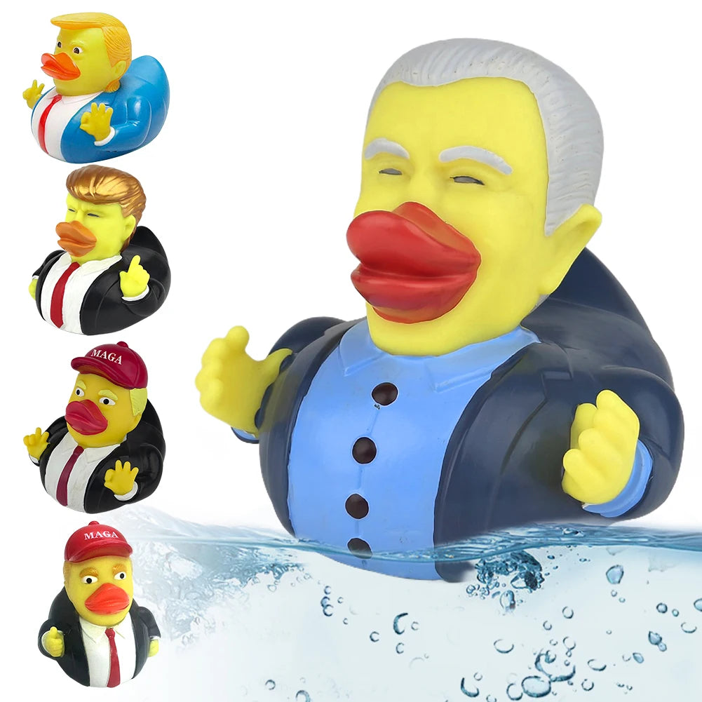 Novelty Trump Rubber Duck Rubber Duckies Trump Merchandise Bathtub Toys for Kids Gift Birthdays Baby Showers Bath Time