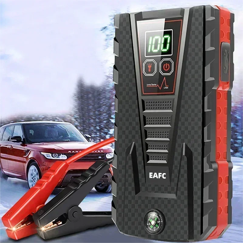 Power Bank 1200A/600A Jump Starter Portable Battery Charger Car Booster 12V Auto Starting Device Emergency Car Battery Starter