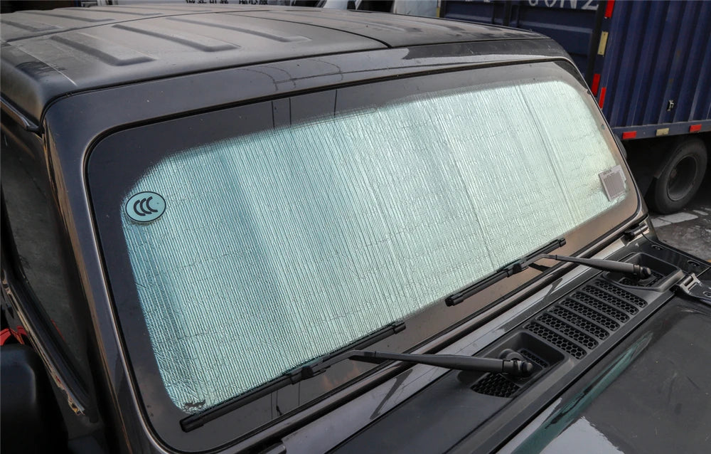 Car Front Window Anti UV Sun Windshield Sunshade Cover for Jeep Wrangler JL Gladiator JT 2018-2023 Auto Interior Accessories