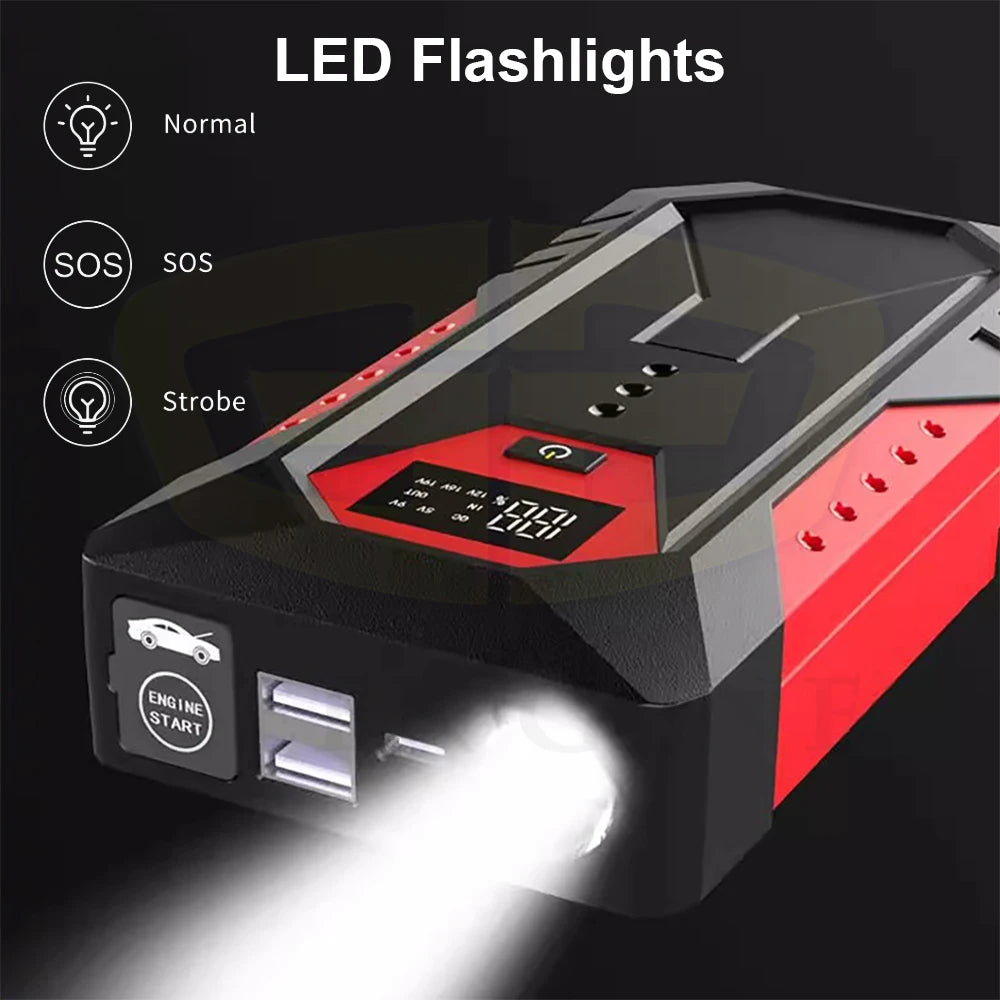 1200A Car Jump Starter Power Bank 12V Portable Car Battery Booster Starting Device Petrol Diesel Car Starter Buster
