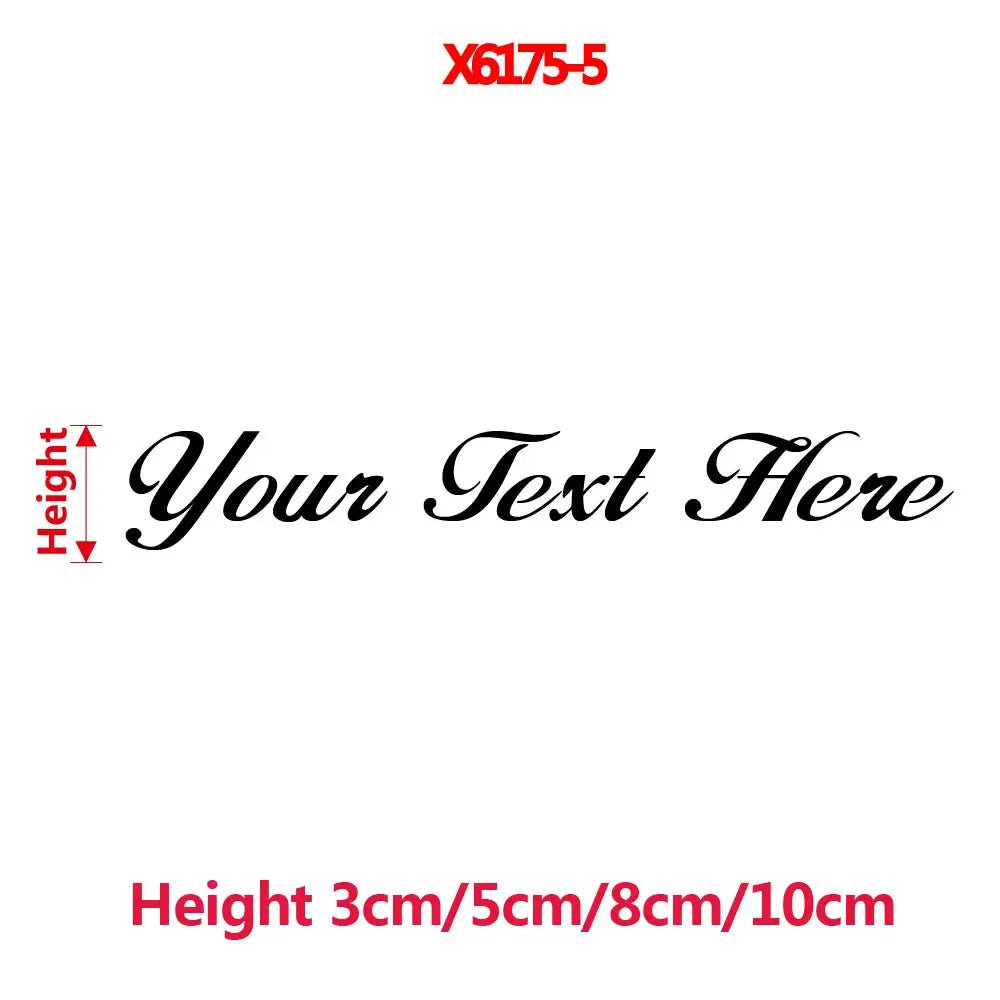 Personalized Text Vinyl Sticker For Car Window Decor Custom Your Name Auto Rear Windshield Decal Self adhesive Stickers