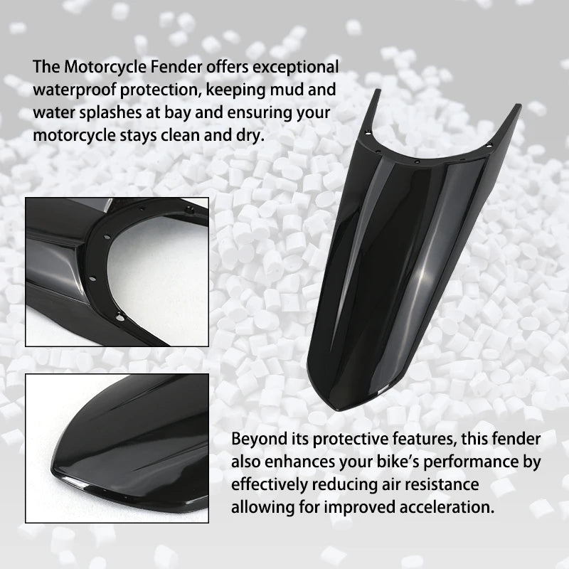 LESQUE Pit Dirt Bike Rear Fender Wheel Cover Black Mudguard For Tuttio Soleil 01 Electric Scooter Bikes Modified Accessories