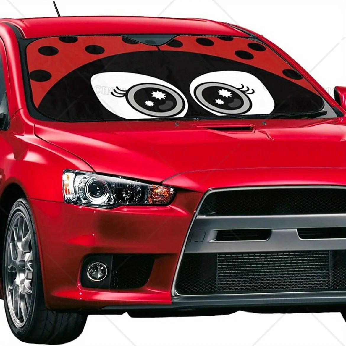 Cute Cartoon Ladybug Protect Your Car From UV Rays with This Adorable Insects Windshield Sunshade Car Window Sunshade S/M Size