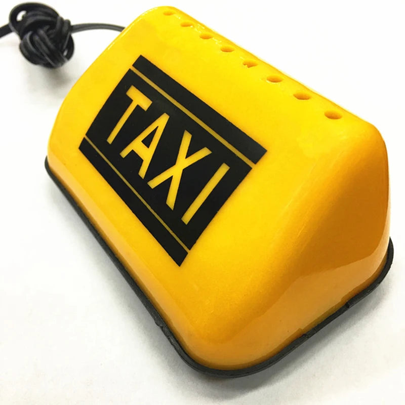 Car Taxi Lights LED Sign Decor Glowing Decor Auto Dome Lights Taxi Lights TAXI-COB Taxi Light with DC12V Car Charger Inverter