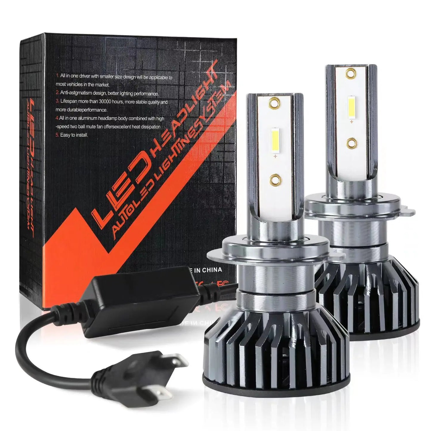 22000lm 120W 1860 CSP Chip 6000k Car LED Headlight h4 h7 h1 LED Headlights 9005 H7 h11Led Light