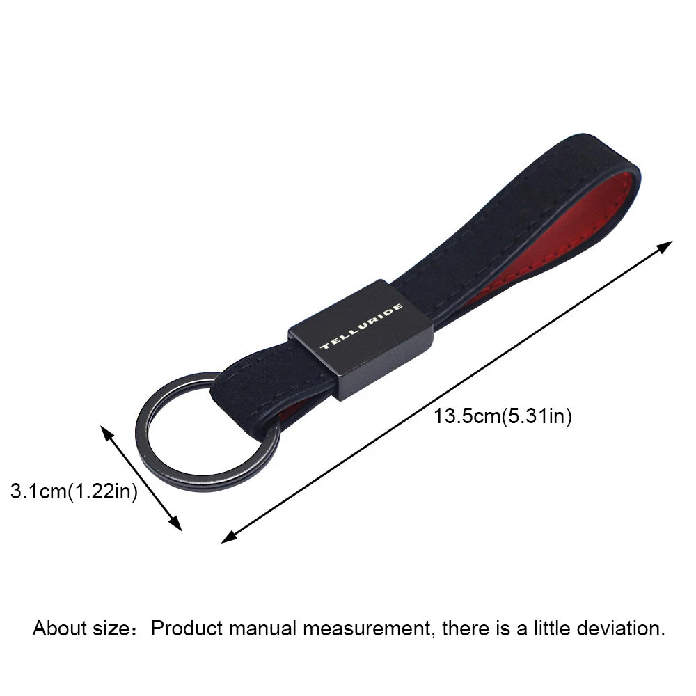 car key chain leather keychain Car Accessories for kia telluride