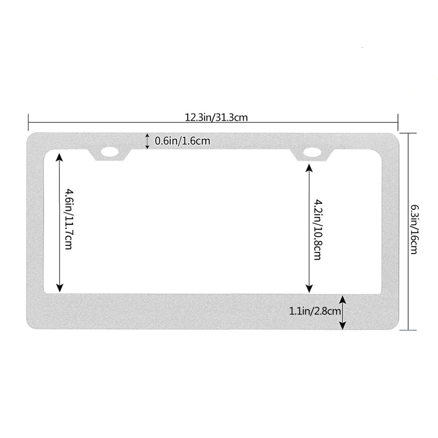 License Plate Frame Jesus The Way The Truth The Life Car Tag Frame License Plate Holder Car Plate Frame Auto Tags Cover 2 Holes