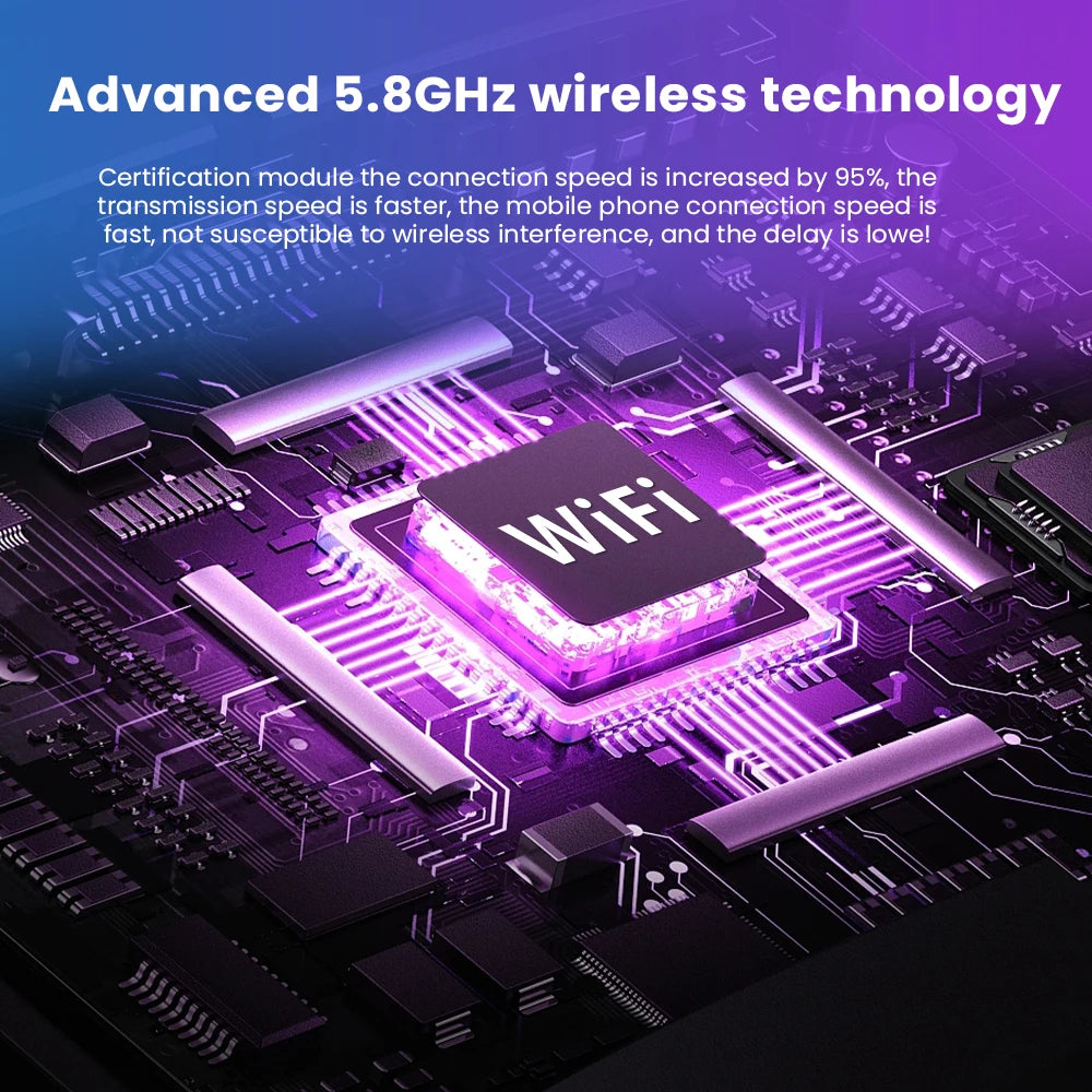 2in1 Wireless CarPlay Android Auto Adapter Smart Dongle Plug And Play Connection OTA Update Universal For 98% Wired Carplay Cars