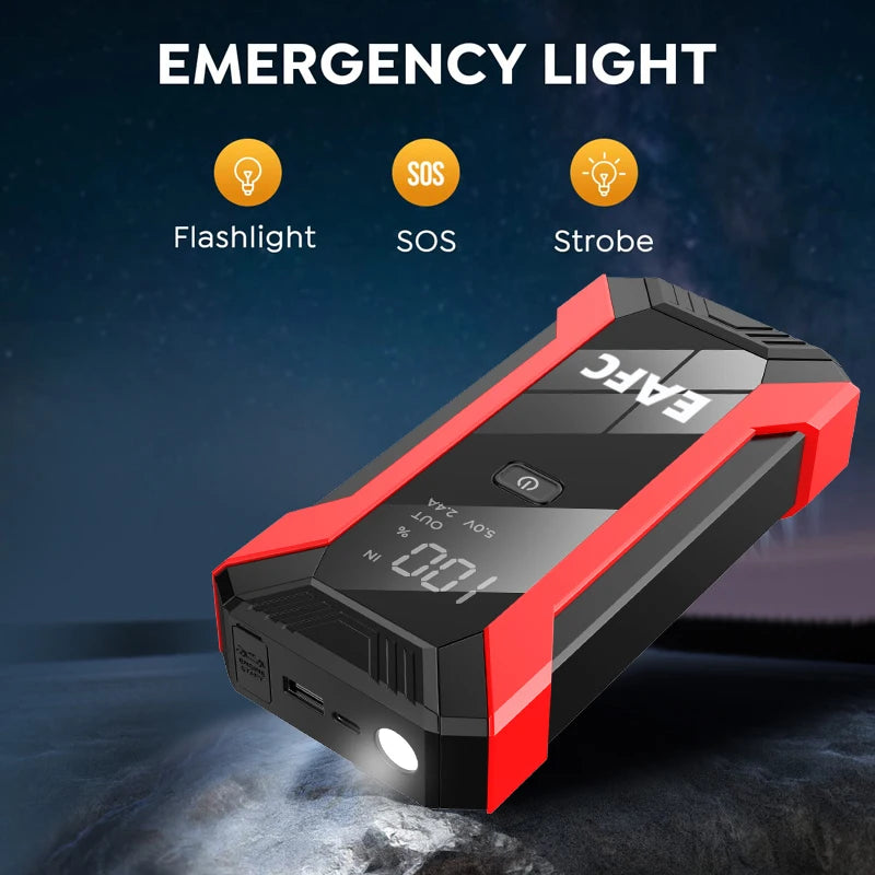 NEW 12V Car Jump Starter Suitable for Diesel and Gasoline Vehicles Multi-Function Portable Battery Starter Super Starting Device