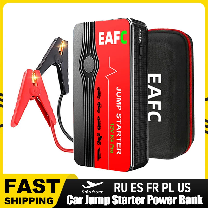 Car Jump Starter 600A Power Bank Portable Car Battery Charger for 12V Auto Starting Device Petrol Diesel Emergency Booster