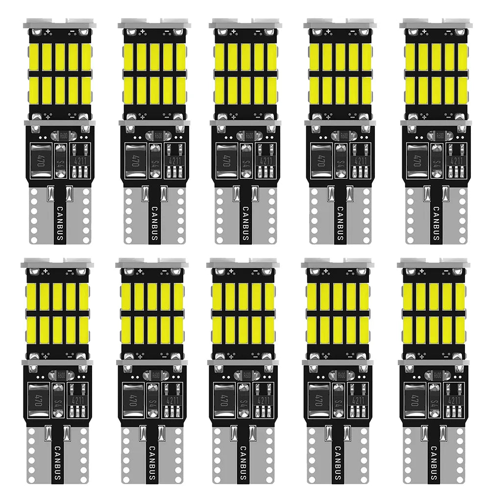 2/10x T10 W5W Canbus Car LED Bulb for BMW Mini Cooper R56 R53 E90 E46 F20 F10 E39 Z4 Interior Dome Trunk Lamp Parking Lights 12V