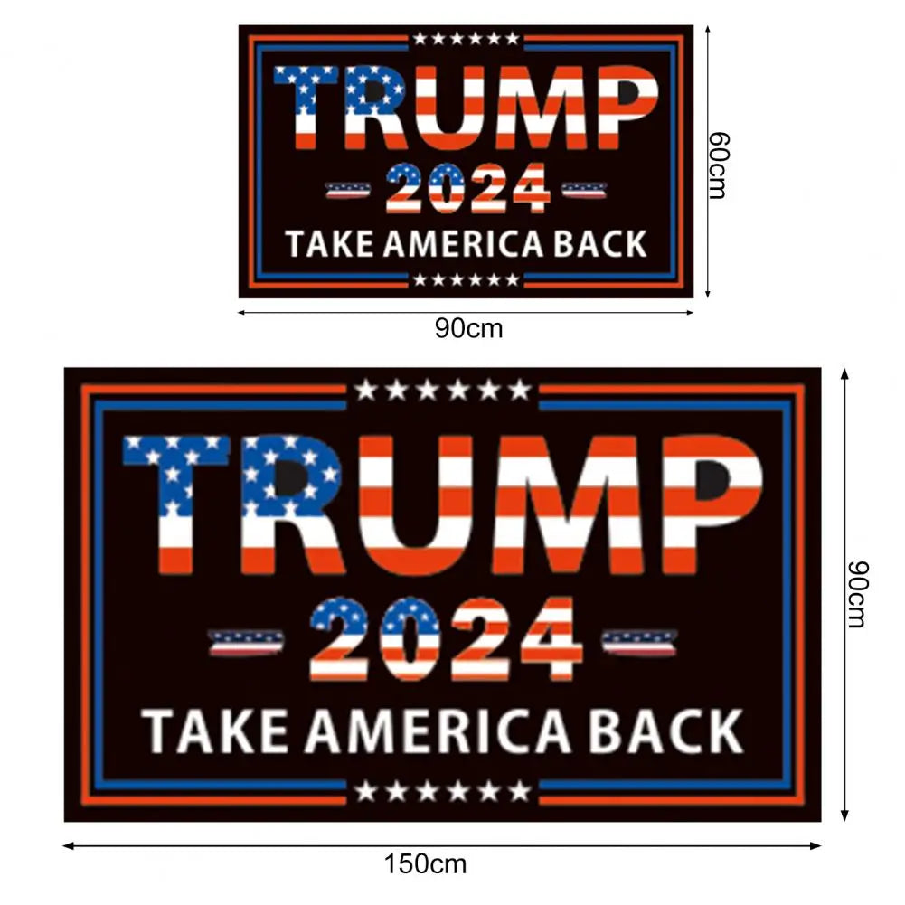 Trump 2024 Flag Outdoor Trump Take America Back Letter Print Flag Grommets Trump Campaign Banner US Election Flag